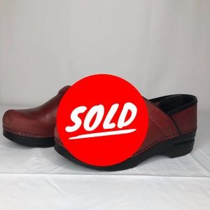 Dansko Red Professional Clog, Size 37